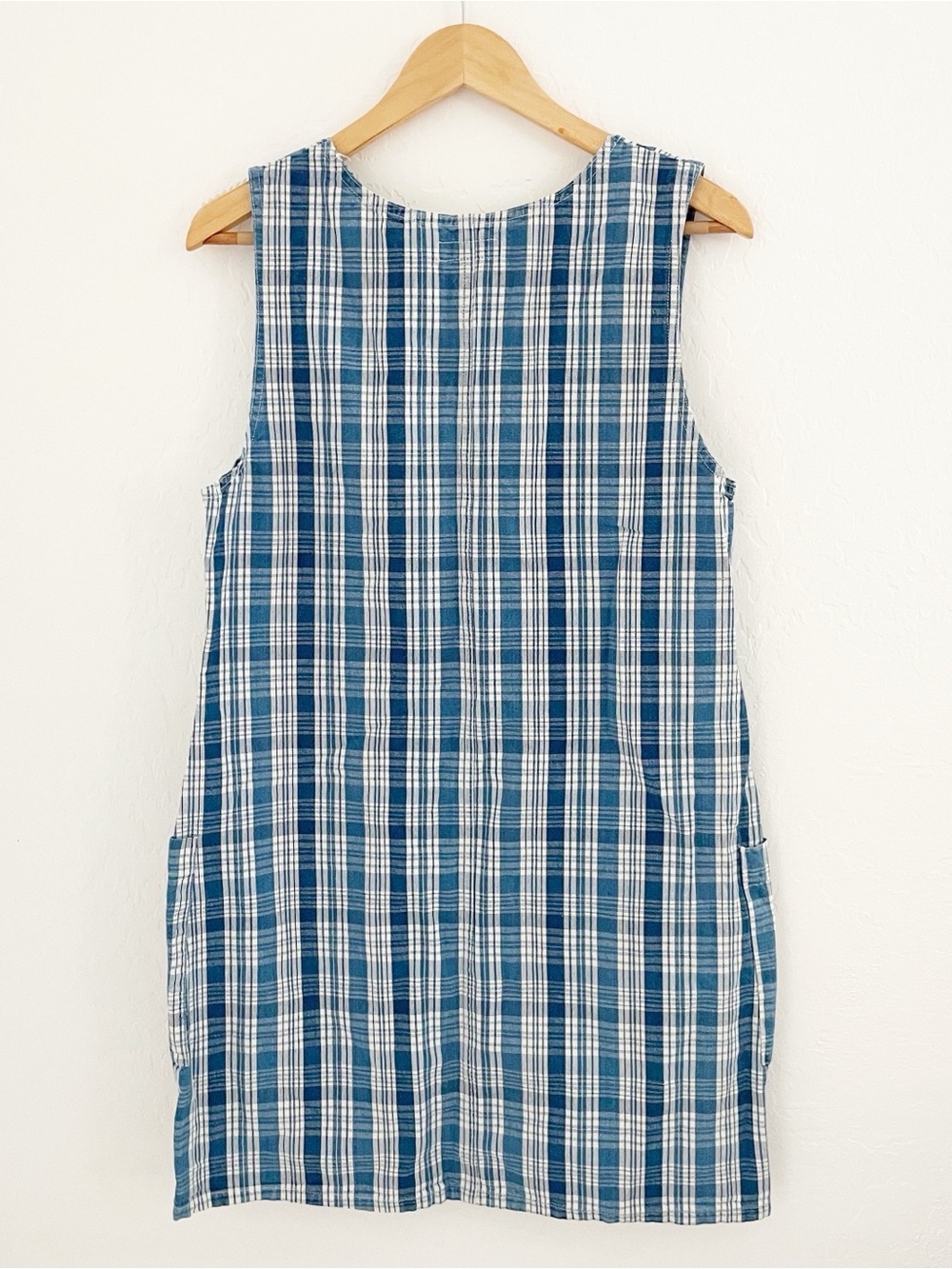 Cherokee vintage plaid jumper dress size medium - Picture 4 of 4